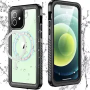 Black Clear PhoneCase Compatible with MagSafe for iPhone 12 Pro 6.1” Heavy duty