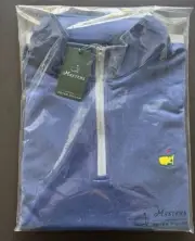 2025 Masters Peter Millar Navy Blue 1/4 Quarter Zip Golf Pullover NWT Mens Sz S