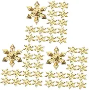 LABRIMP 3sets Snowflakes Charms Party Supplies Acrylic Snowflake Decor for DIY Projects 20pcs*3