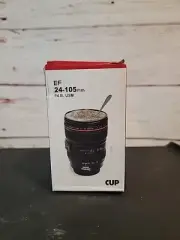 Camera Lens Travel Coffee cup "new lens model EF 24.105mm f/4L is lens 13.5oz