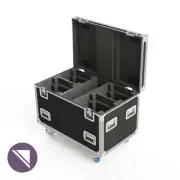 Encore MH021 4 Unit Martin Rush MH4 Road Case with Castors - Black