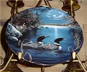 SILENTLY NESTLED JIM HANSEL NIGHT SONGS THE LOON Plate