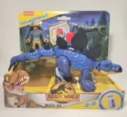 Fisher Price Imaginext, Jurassic World Dominion Stegosaurus & Dr. Grant, NIB