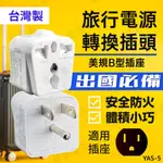 【健新電子】旅行用 萬用電源轉接插頭 美規 3P 125V 15A 轉接插座 插頭轉換 國外插頭 #001920