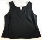 Loulou De La Falaise Womens 100% Silk Sleeveless Top Size 20W Black NWT