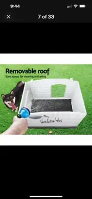 i.Pet Dog Kennel Extra Large House Outdoor Plastic Pet Puppy Cabin XL Kennels