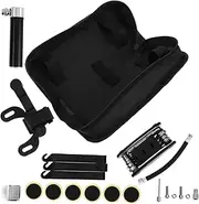 Milisten 1 Set Compact Bicycle Repair Tool Kit with Mini Pump Tire Patch Tools and Levers for Road and Mountain Bike Maintenance Portable Durable and Versatile Puncture Repair