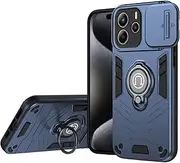 Drop-proof phone case Compatible with Xiaomi Redmi Note 14 4G European Edition 164.8mm Case with Kickstand & Slide Camera Cover, Shockproof Military-Grade Case Rugged Protective Cover Precision-fit ph