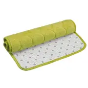 Memory Foam Bath Mat, 24" x 35.5" Coral Fleece Bathroom Shower Rug - Green