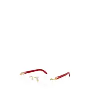 Cartier Rimless Rectangular Glasses 53 White