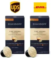 DAVIDOFF Fine Aroma Coffee Capsules - 7/12 Intensity 55g x 2 Pack , Free Ship