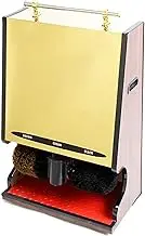 GDPKIALSLZ, Automatic Induction Shoe Polisher,Cleaning Brush Kit Automatic Shoes Polishing Machine Suitable,for Hotel Entrance Hall Sales Center Club,(Gold)