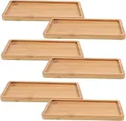 JECOMPRIS Wooden Serving Boards 6 in 1 Multi-Function Cheese Trays Charcuterie Board Tea Trays