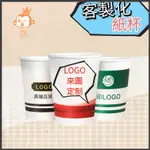 【集卡社】私人訂製 紙杯定制一次性杯子印LOGO加厚家用廣告杯定做整箱批發咖啡杯水杯印刷客製化紙杯 廣告性紙杯訂製