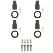 NGK 4 Ruthenium HX H. I. Spark Plug 4 Coil Boots Kit for Kia Sorento 2.4L L4 GAS (for: Kia)