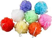 LALADEFIEE 16pcs Mixed Balls Power Scrubbers Soft Loofah Sponges for Shower Body Scrubbing