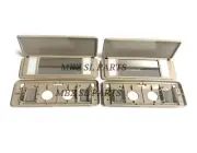2 BEIGE SUN VISOR MIRROR TRAY VANITY MercedesR129 SL500 SL320 SL600 500SL 300SL