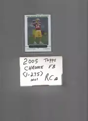 2005 TOPPS CHROME FOOTBALL SET 1-275 HAND COLLATED, WITH AARON RODGERS