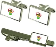 [Select Gifts] Porto Alegre City Rio Grande do Sul State Flag Cufflinks Tie Clip Box Gift Set