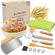 Bread Banneton Proofing Basket,9 Inch round Sourdough Proofing Basket with Linen