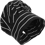 [COLLBATH] Chef Costume Hat Kitchen Baker Cap Adjustable Chef Cap Cotton Material for Hotel Staff