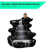 Porcelain Waterfall Backflow Incense Cone Burner Stand Holder Aromatherapy Smoke