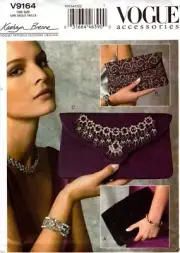 Vogue Sewing Pattern 9164 V9164 Purse Bag sewing Pattern NEW