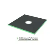 Hydro-Blok Low Profile Shower Pan 36x36 Center Drain HBLPSP3636