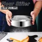 15CM Stainless Steel Flour Sieve Colander Fine Mesh Oil Strainer Sifter Filter
