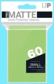 Ultra Pro 60 LIME GREEN PRO-MATTE Small Deck Protector NEW Gaming Card Sleeves