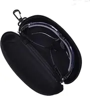 [Cosmos] Travel Eyeglasses Case Protection Case Compatible with Howard Leight by Honeywell Genesis Sharp-Shooter Safety Eyewear Glasses (BLACK)