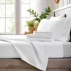 Bamboo Bay 4 Piece Queen Sheet Set - 100% Viscose Made from Bamboo Sheets Que...