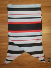 New Vince Camuto Fresh Stripe Oblong Scarf 18"x72" Bias Cut NWT #VC369