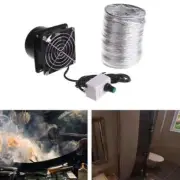 1 Pc Smoke Absorber Fume Extractor Fan Pipe Duct Exhuast Fan USB Adjustable Spee
