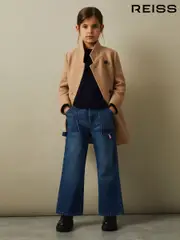 Reiss Camel Harlow 4-9 yrs Mid Length Wool Blend Coat (B30268) | $225