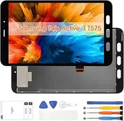 Screen Replacement for Samsung Galaxy Tab Active 3 T575, LCD Display for Galaxy Tab Active 3rd 2020 SM-T575 SM-T577 Touch Screen Digitizer Full Assembly with Repair Tools