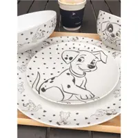在飛比找ETMall東森購物網優惠-原d 日式可愛卡通101斑點狗 小狗狗 家用陶瓷碟子碗子餐具