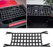 Mesh Cargo Net, Auto Roof Net Hammock for Jeep Wrangler YJ TJ JK JKU JL JLU 1987-2019