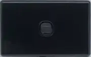 BLACK 1 Gang Switch Slim Line SLIM Wall Light Switch Wall Plate Upmarket 10 Amp