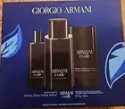 Armani Code Eau de Toilette Spray 3 pc Gift Set 2.5 oz/ 15ml & Deo 2.6 oz NIB