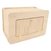 Bird Box Wooden Acrylic Parrots Nesting Box Parakeet Breeding Box