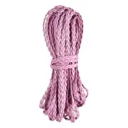Flat Braided Leather Cord 5mm 10m Pink Craft Strip for Jewelry 32.8ft