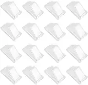 60pcs Sandwich Packing Boxes Food Containers Clear Sandwich Case Sandwich Triangle Boxes Take Out Containers for Sandwich Cake Dessert,Hamburger