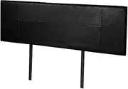 PU Leather Queen Bed Headboard BedHead - Black