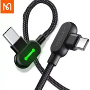 60W USB C to Type C Fast Charger Cable 90 Degree Right Angle Charging Date Cord