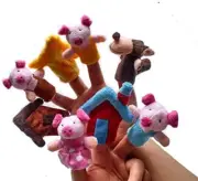 Story Telling Time Finger Puppets, the Three Little Pigs Animal Finger Puppet To