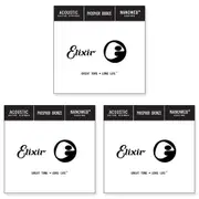 3x Elixir #14126 Acoustic Nanoweb Guitar Phosphor Bronze 0.026 Single String