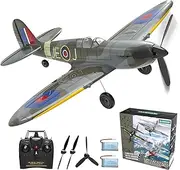 Remote Control Aircraft Plane, Spitfire V2 RC Plane with 3 Modes for Easy U-Turns and Control for Adults & Kids (Blue)