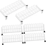 Kisangel Educational Miniature Traffic Signs 6pcs Mini Roadblocks Fence Sturdy Traffic Barricades for Boys and Girls