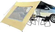 Rear Tent for Van - SUVs Camping Tent - Car Side Tents | Sun Canopy Outdoor Usage | Foldable UV-Resistant Car Awning with Screen for Overlanding Camping Fishing Picnics Beach Parking
